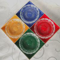 Set di 4 Sottobicchieri Bohemia vintage anni ’60