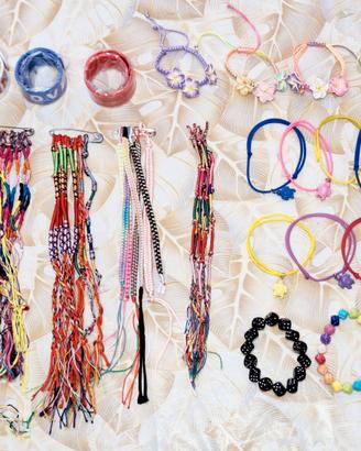 Set 68 braccialetti misti donna e bambina