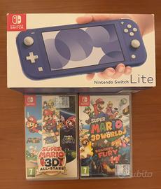 Nintendo Switch lite con giochi