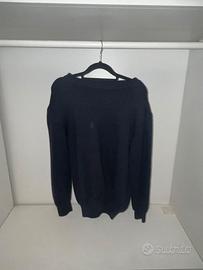 maglione blu in lana dell'uniforme ufficiale Scout