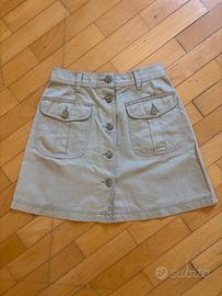 Minigonna blues club color beige safari