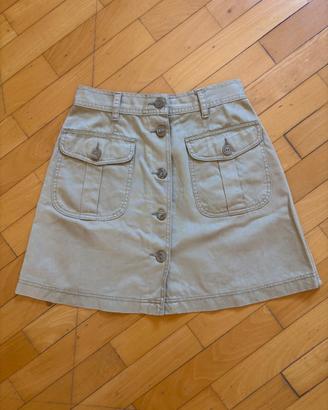 Minigonna blues club color beige safari