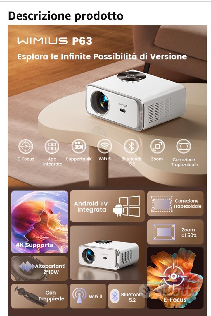 Videoproiettore WIMIUS P62 nuovo ancora imballato - Audio/Video In vendita  a Ancona