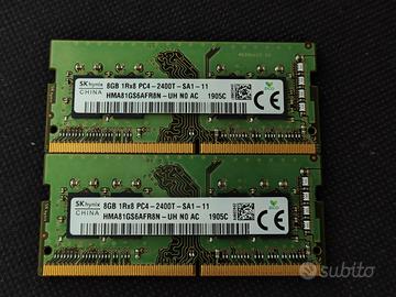 16Gb (2x8Gb) SK Hynix DDR4 Sodimm 2400Mhz