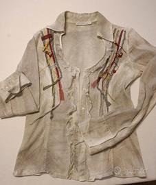 Camicia donna con applicazioni 