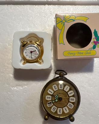 OrologiVintageSveglia Ottone+ Mini Orologio "Fancy