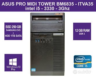 PC ASUS i5-3330 12GB RAM 250GB SSD EVO + 1TB HDD