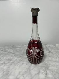 Decanter in cristallo ed argento