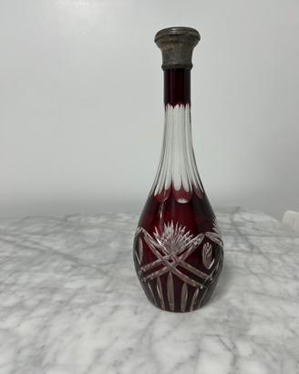 Decanter in cristallo ed argento