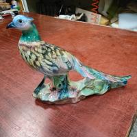 uccello fagiano in ceramica 