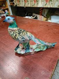 uccello fagiano in ceramica 