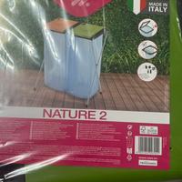 Struttura porta immondizia/ bidone doppio rifiuti