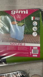 Struttura porta immondizia/ bidone doppio rifiuti