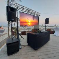 Noleggio service impianto audio luci video