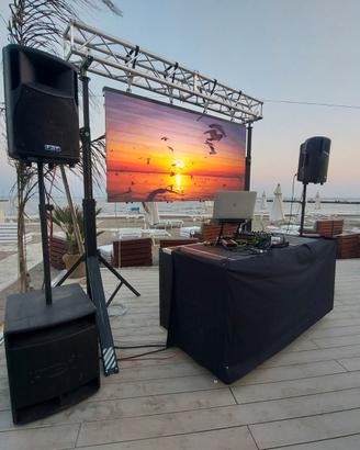 Noleggio service impianto audio luci video