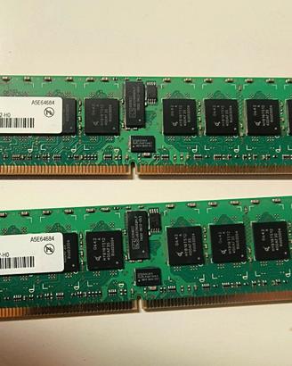 n.2 moduli Ram Qimonda DDR2 1GB pc2-5300 667mhz