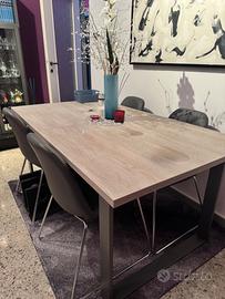 Tavolo da pranzo allungabile con 4 sedie