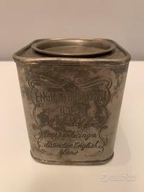 Contenitore per Tè placcato argento vintage