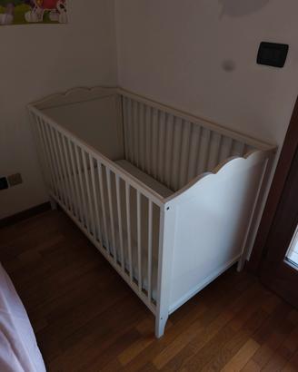 lettino culla per bambini 60x120 con materasso