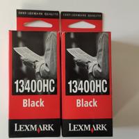 N.2 cartuccie Lexmark 13400HC Black