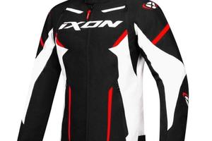 IXON Giubbino Moto Striker Uomo Nero - Bianco - Ro