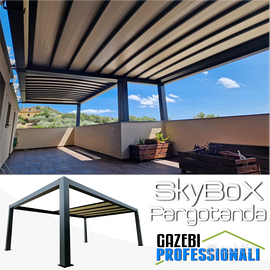 Pergotenda gazebo professionale tettoia muro casa