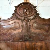 Letto matrimoniale barocco in stile Luigi XV 