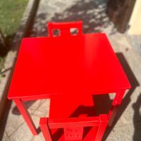 Tavolino e sedie Ikea Rosso bimbi