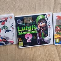 lotto 3 giochi nintendo 3ds super mario e luigi