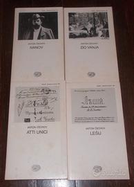 LOTTO 4 LIBRI ANTON CECHOV EINAUDI TEATRO - RARI