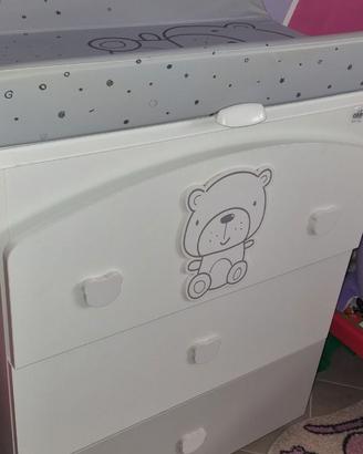 Cam fasciatoio a cassettiera con bagnetto