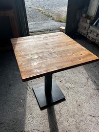 Tavoli da bar quadrati legno massiccio