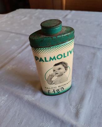 Barattolo Talco Borato Palmolive vintage