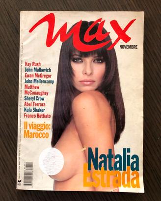 rivista Max Novembre 1996 Natalia Estrada