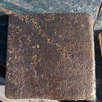 48 Piastrelle 10x10cm travertino smaltato bronzo