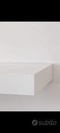 Mensola in Mdf mass placcato bianco 300x22,5x7cm