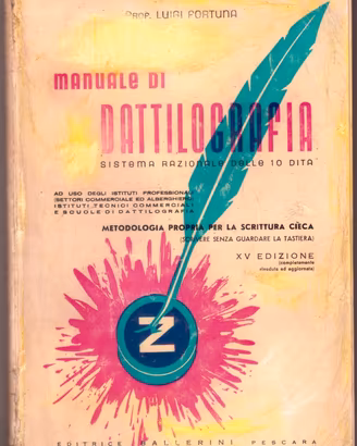 Fortuna Manuale di dattilografia 15a ed 1966 usato
