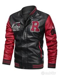 Giacca in Pelle PU da Uomo XXXL