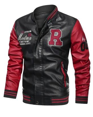 Giacca in Pelle PU da Uomo XXXL