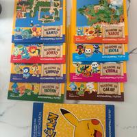 9 folder  Francobolli Pokemon (8 regioni + 1 )