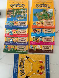 9 folder  Francobolli Pokemon (8 regioni + 1 )