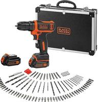 BLACK+DECKER BDCDD12BAFC-QW, trapano 10.8V, set 10