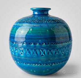 Vaso Sardartis stile Bitossi Rimini Blu vintage