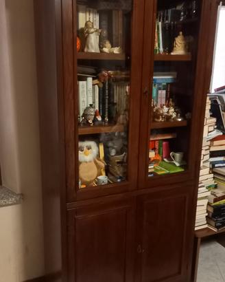 mobile vetrina in stile vero legno massello 