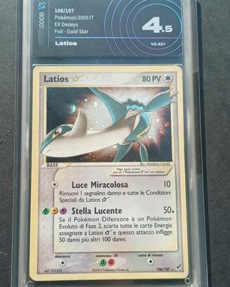 Latios graad 4,5 gold star 2005 EX-deoxys pokemon