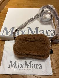 Max Mara camera bag teddy in cammello