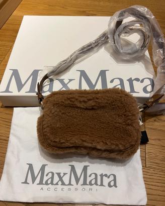 Max Mara camera bag teddy in cammello