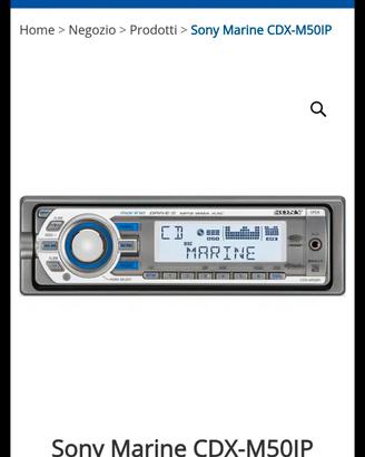 CDX-M50 IP Marine AM/FM CD Player Radio I-POD