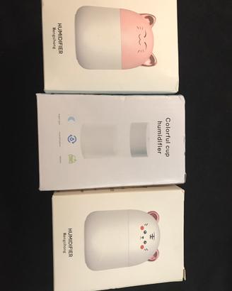 Umidificatore con ricarica usb