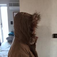 GIACCONE ALCANTARA VERA PIUMA CON CAPUCCIO PELO